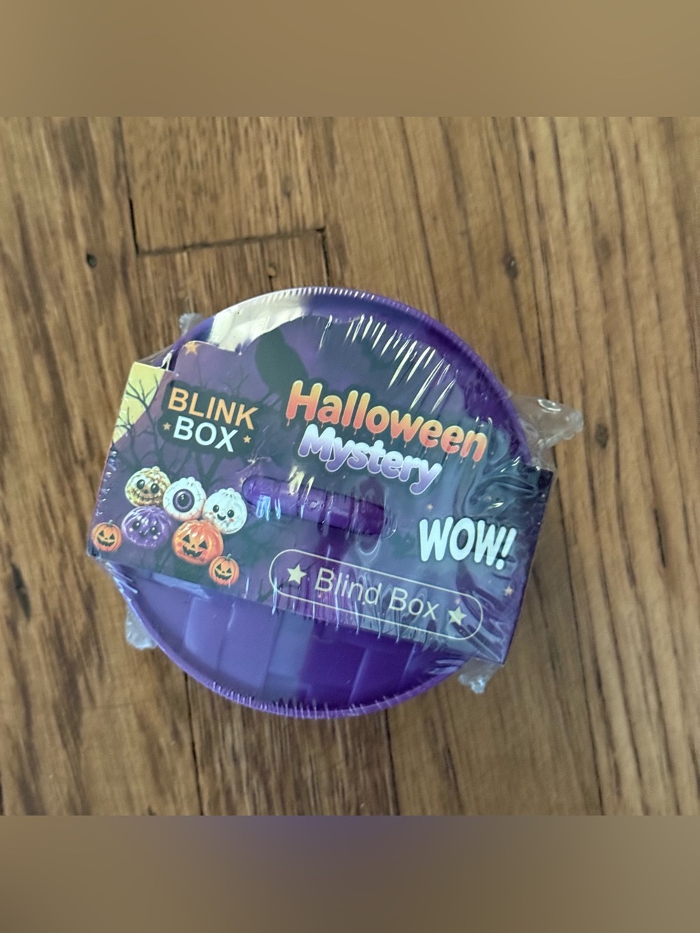 NIB Halloween Mystery Blind Box Squishy Sensory Dumpling- Purple Boy/Girl